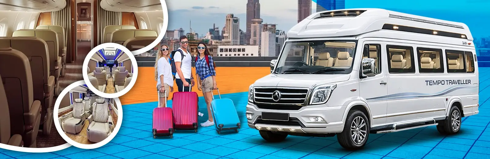 9 Seater Tempo Traveller on Rent in Kolkata